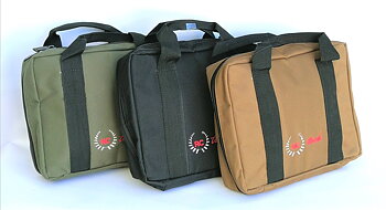 RC-tech bag for 2 pistol + 12 Magazines - Brown