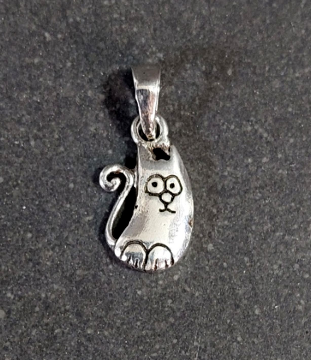 Katt - Hänge i silver