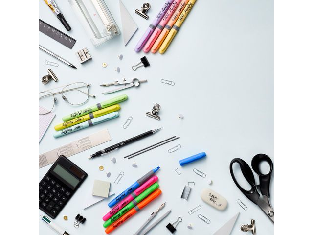 Överstrykningspennor BIC Grip 15/fp - 5