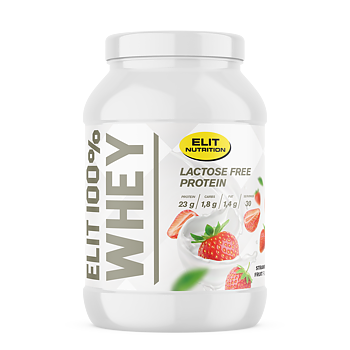 ELIT 100% Whey Protein Laktosfri - Jordgubb, 900g