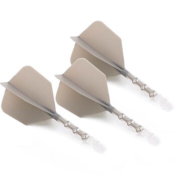Cuesoul ROST T19 Big Wing Shape Grey Flight with Clear Shaft Size  L