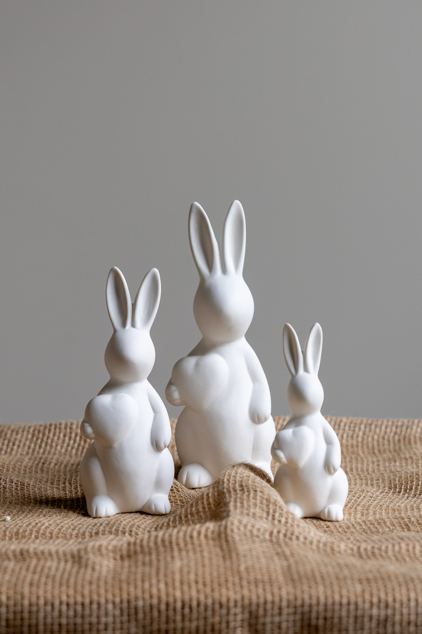 Olivia - Rabbit - Hare - Easter decoration - White Decoration - Small - 3