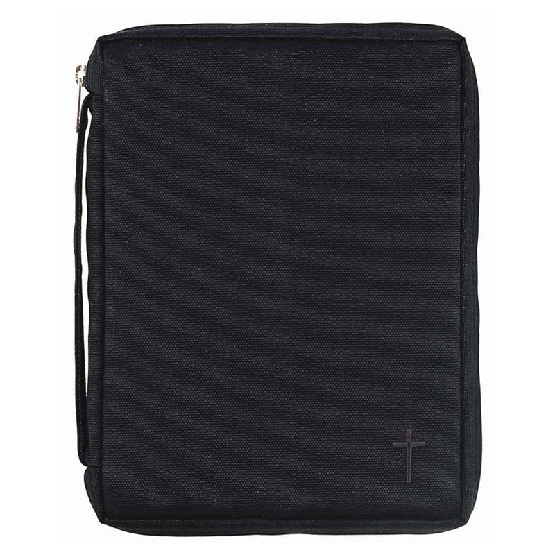 Bibelfodral –XLarge, svart canvastyg med kors (BCK-51X)