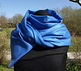 Kashmirsjal Kungsblå