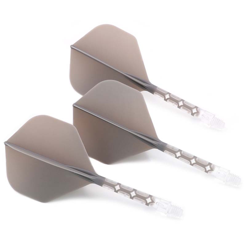 Cuesoul ROST T19 Big Standard Shape  Grey Flight with Clear Shaft Size L