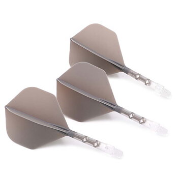 Cuesoul ROST T19 Big Standard Shape  Grey Flight with Clear Shaft Size M