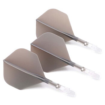 Cuesoul ROST T19 Big Standard Shape  Grey Flight with Clear Shaft Size S