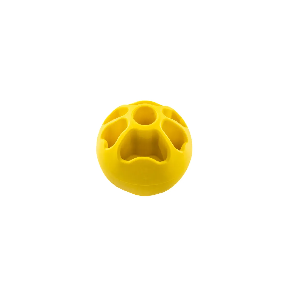 Fibooll Aktiveringsboll Snacks 6,5 cm Gul