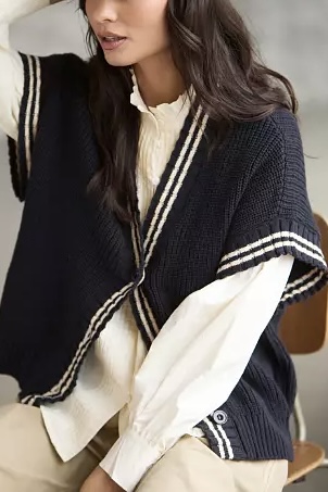  In Front - Samba Knit Vest Navy