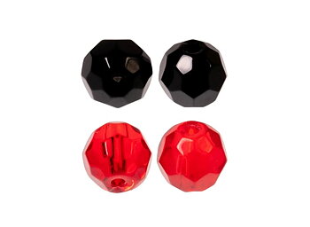 Zeck Faceted Glass Bead 10-pack