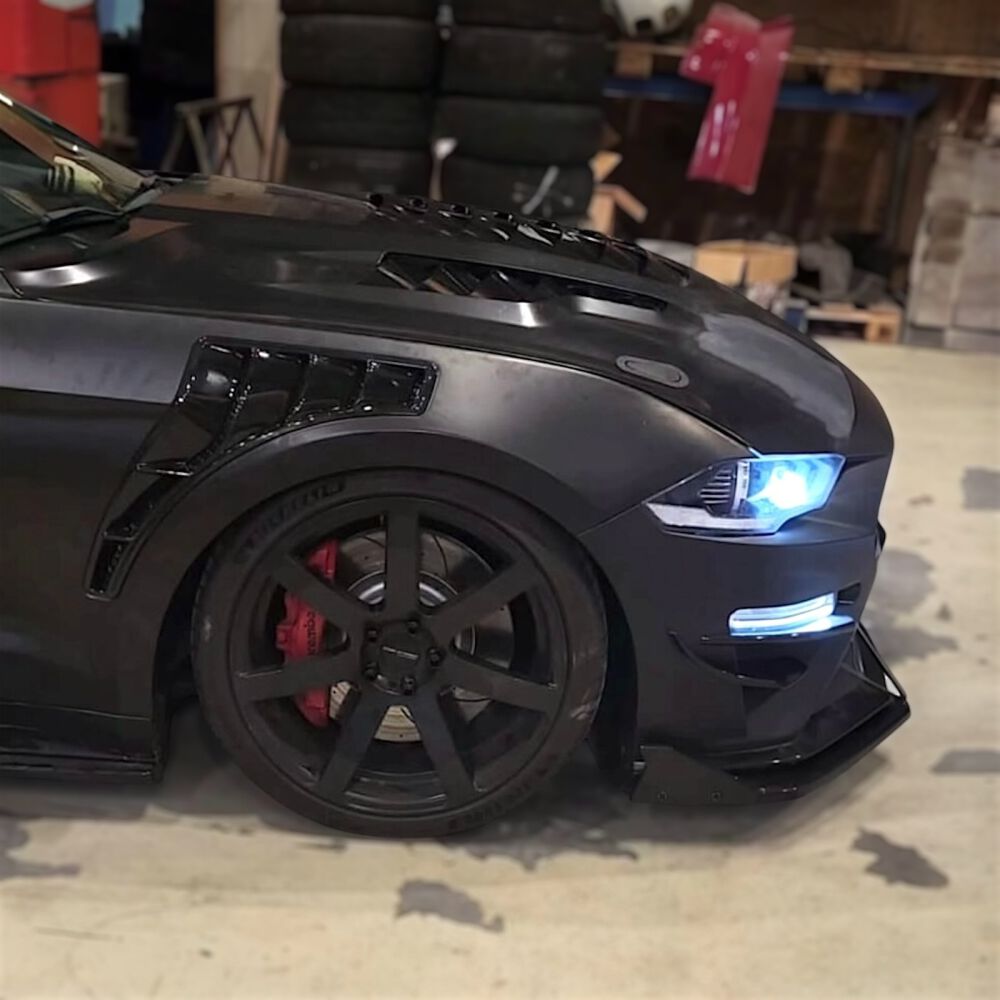 Aluminum Skärmar - GT500 Style (MUSTANG 18-23 GT, Ecoboost) - 4