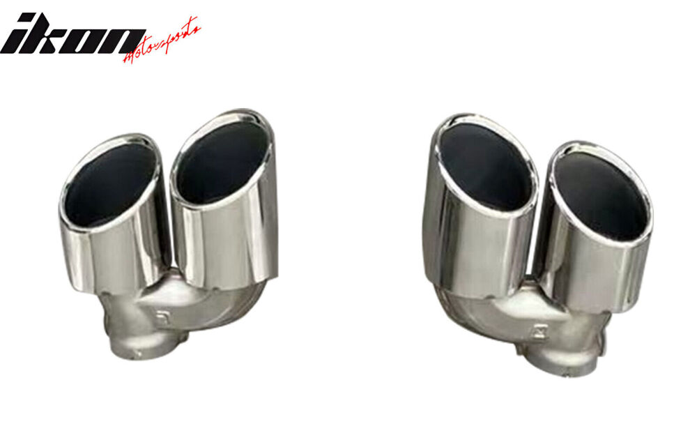 Dubbla Ändrörs + Bakre  Diffuser - Blank Svart (CAMARO 14-15) - 3