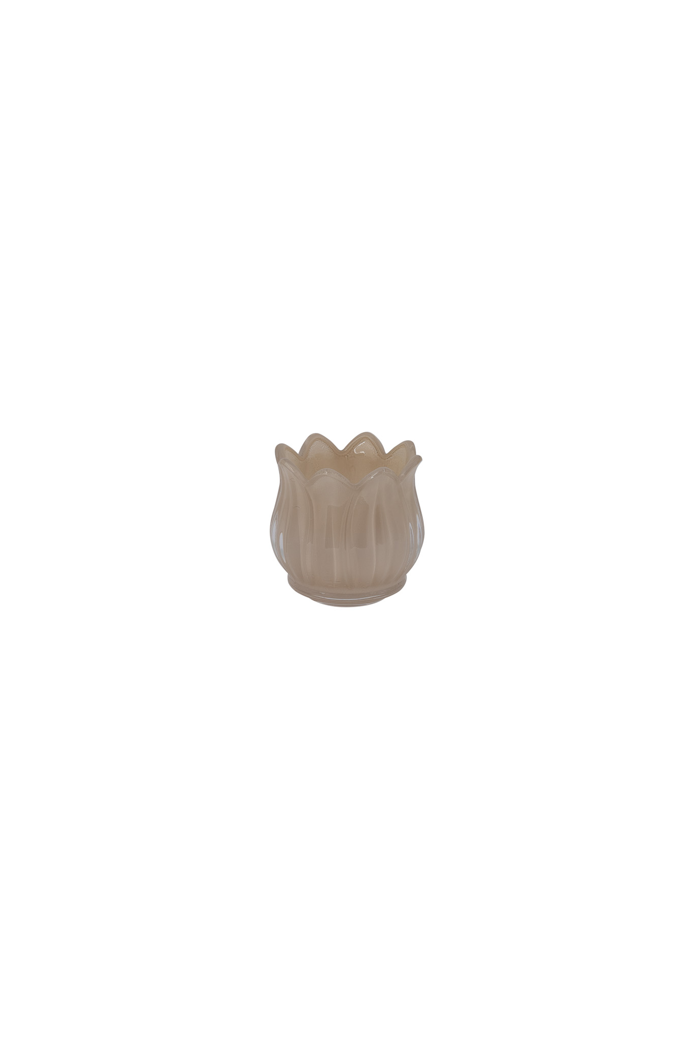 Nyby - Candlestick - Lantern - Flower - Glass - Beige - 4