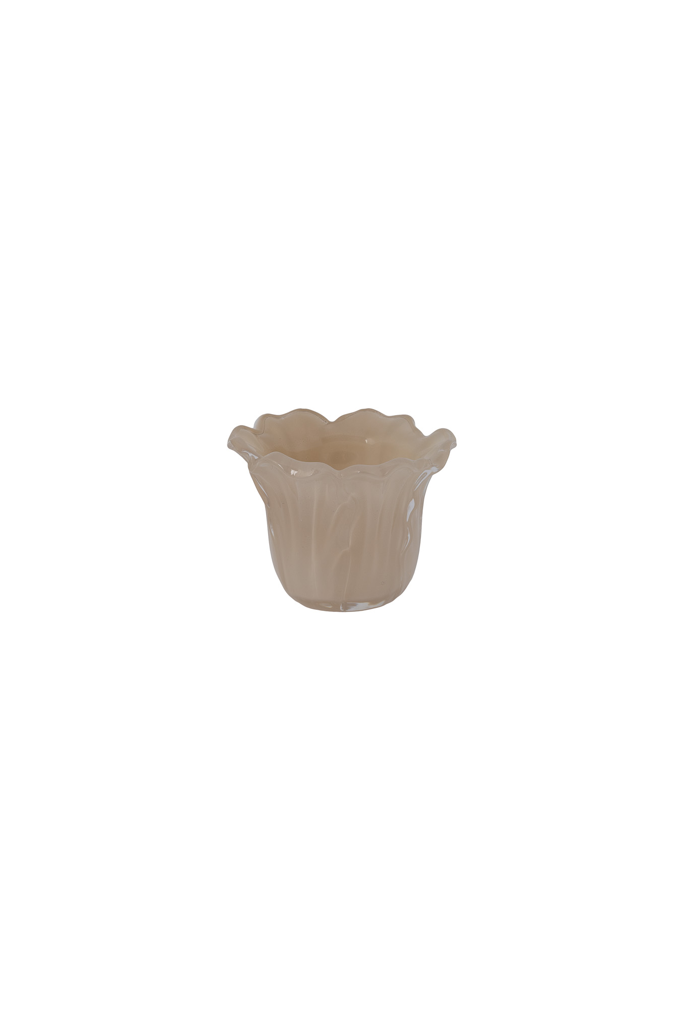 Ljunga - Candlestick - Lantern - Salad Leaf - Glass - Beige - 4