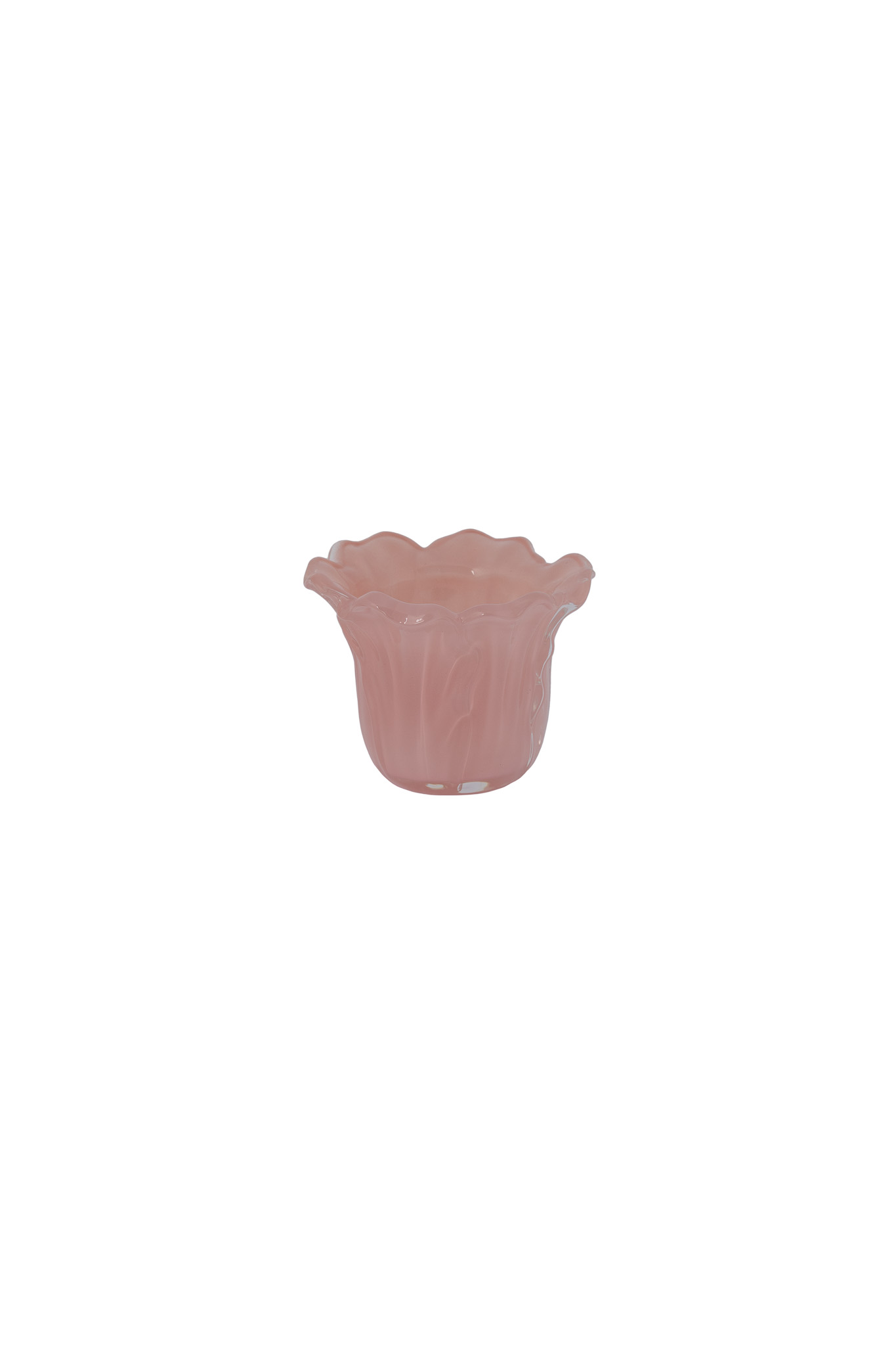 Ljunga - Candlestick - Lantern - Salad leaves - Glass - Pink - 4
