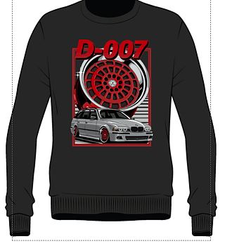 59°North Wheels Hoodie "D-007" black