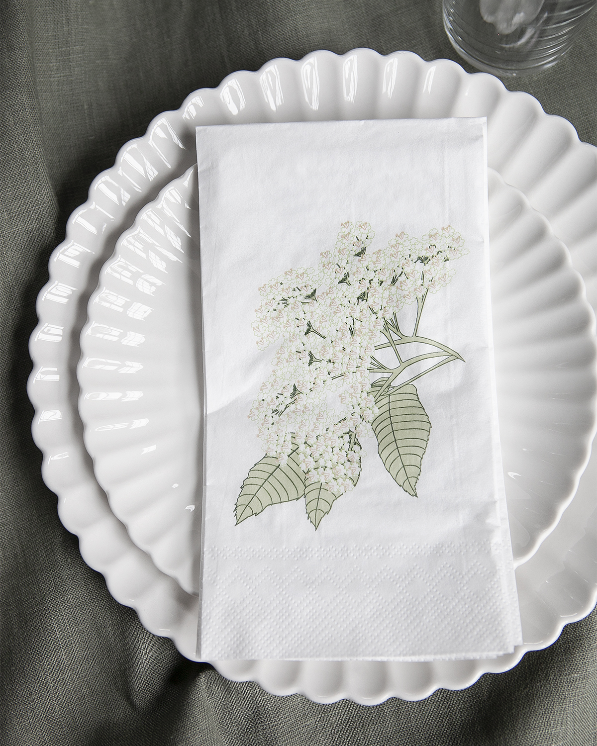 Elderflower Napkin 16-pack - Printed on both sides - 2