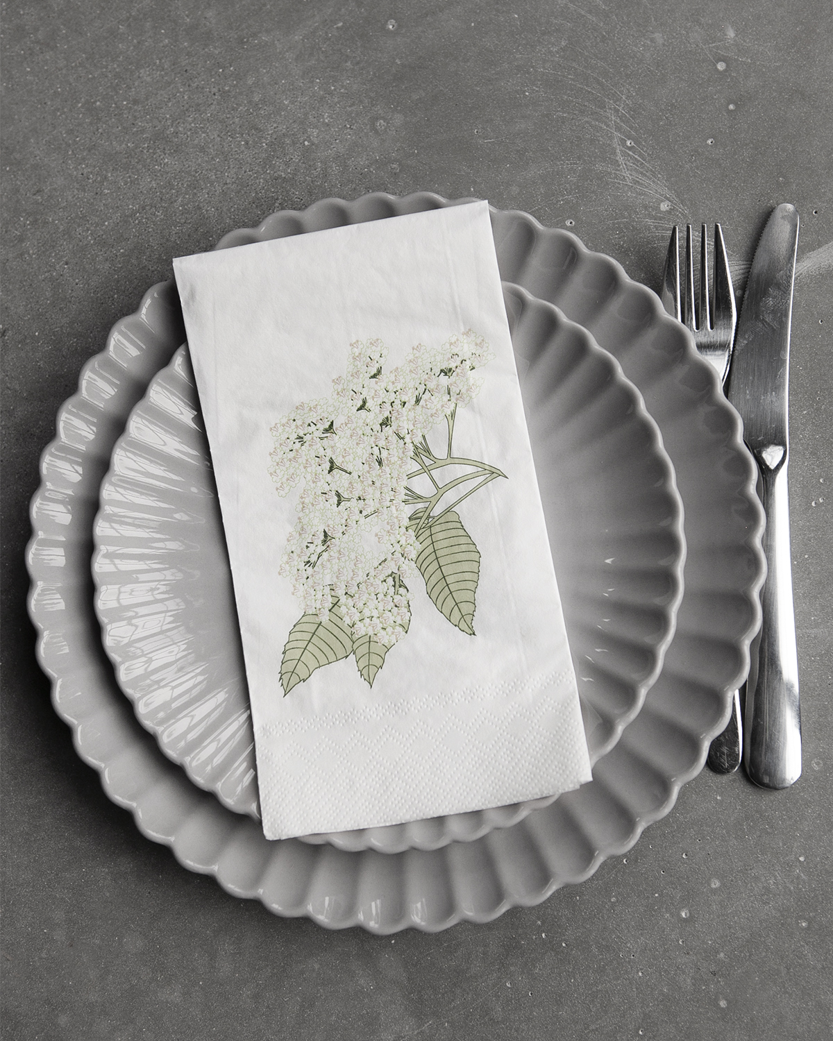Elderflower Napkin 16-pack - Printed on both sides