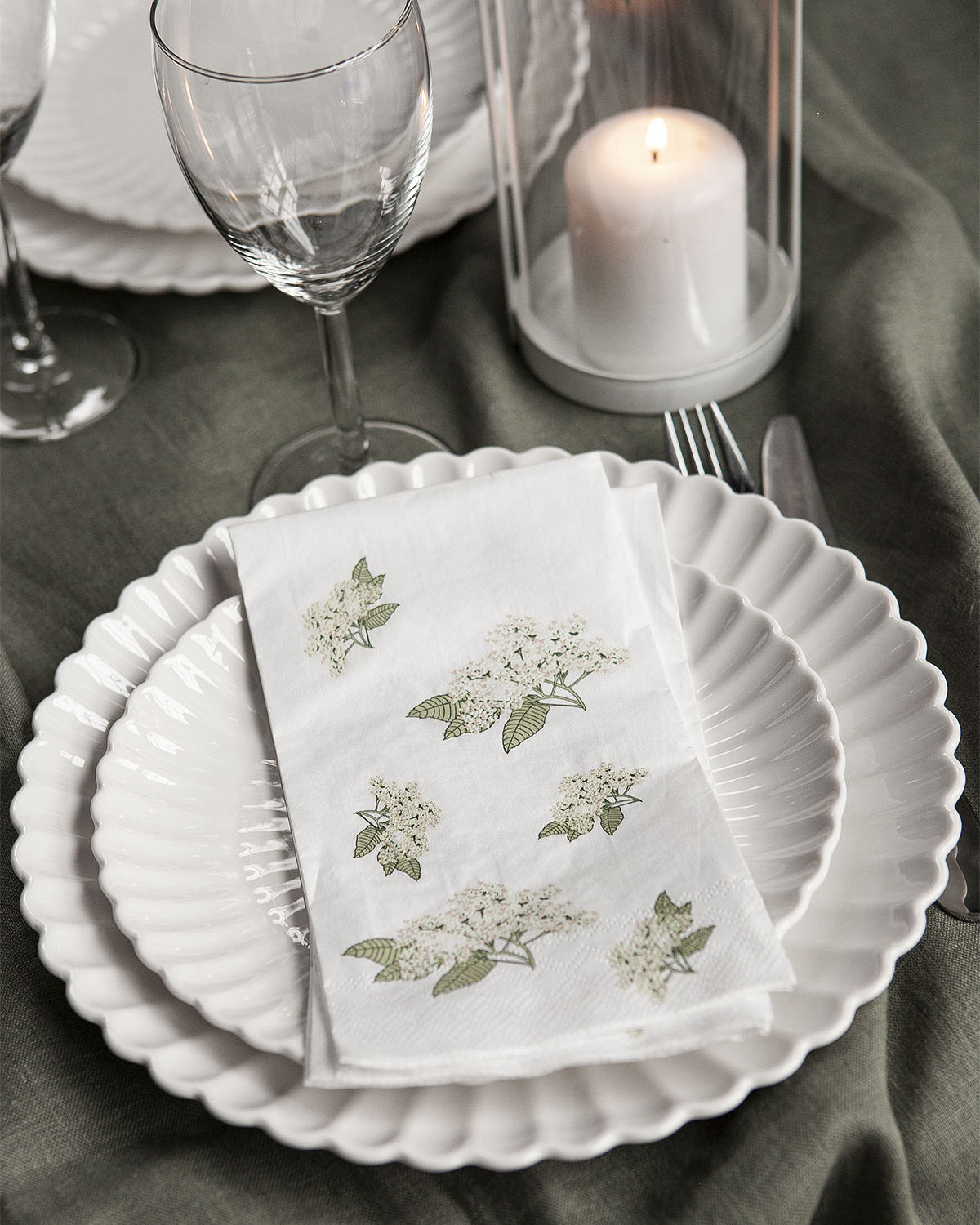 Elderflower Napkin 16-pack - Printed on both sides - 3