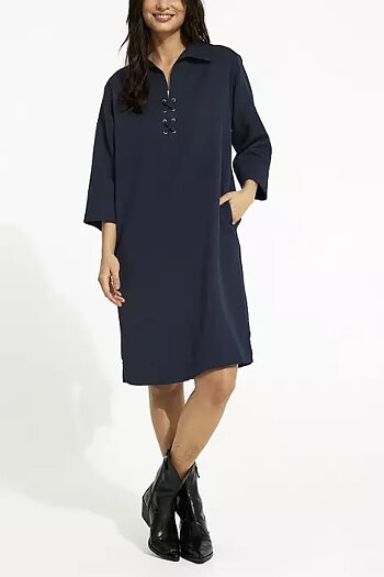  In Front - Bea Dress Navy