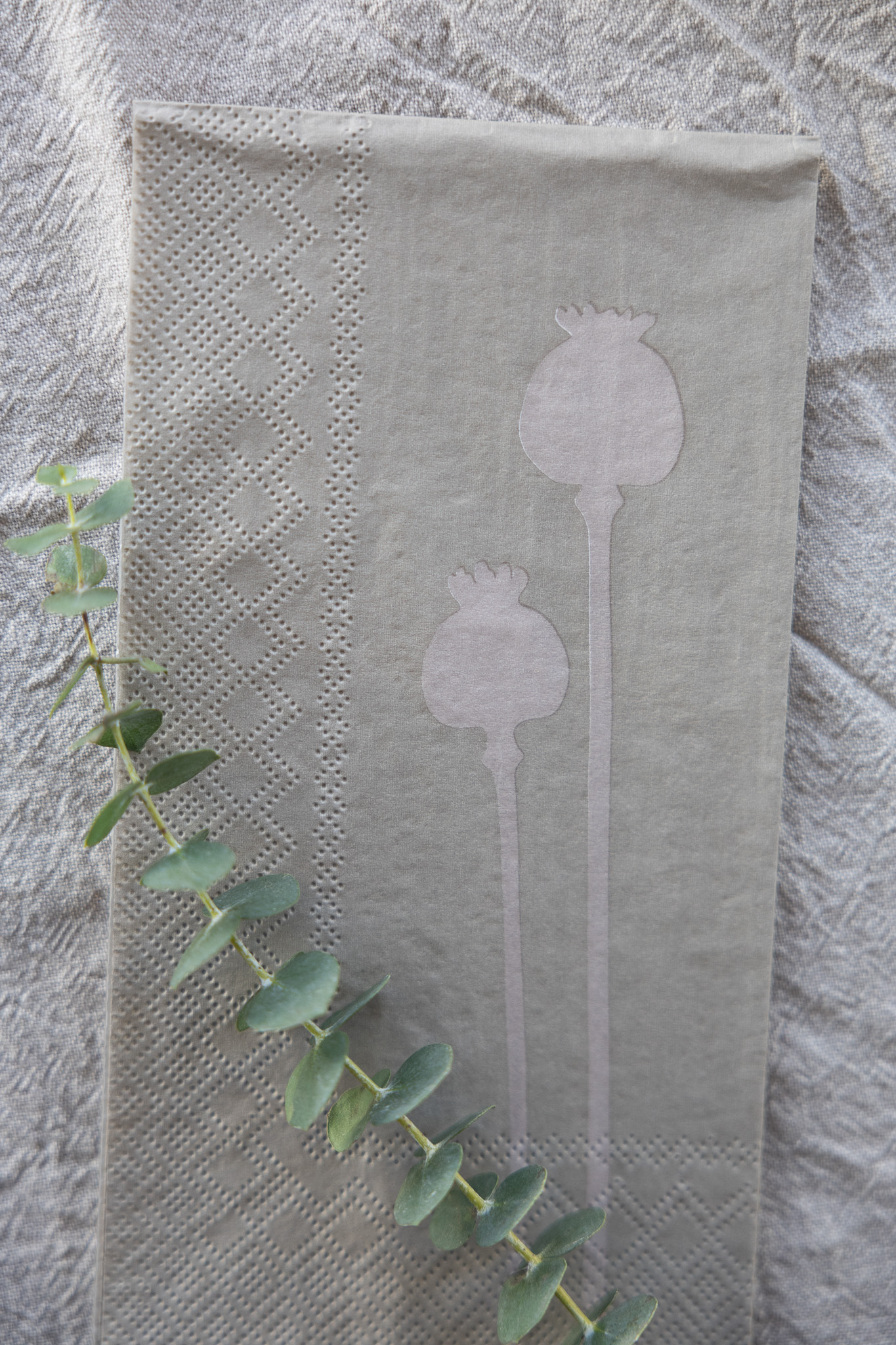 Poppy Napkin 16-pack - Greige - 2
