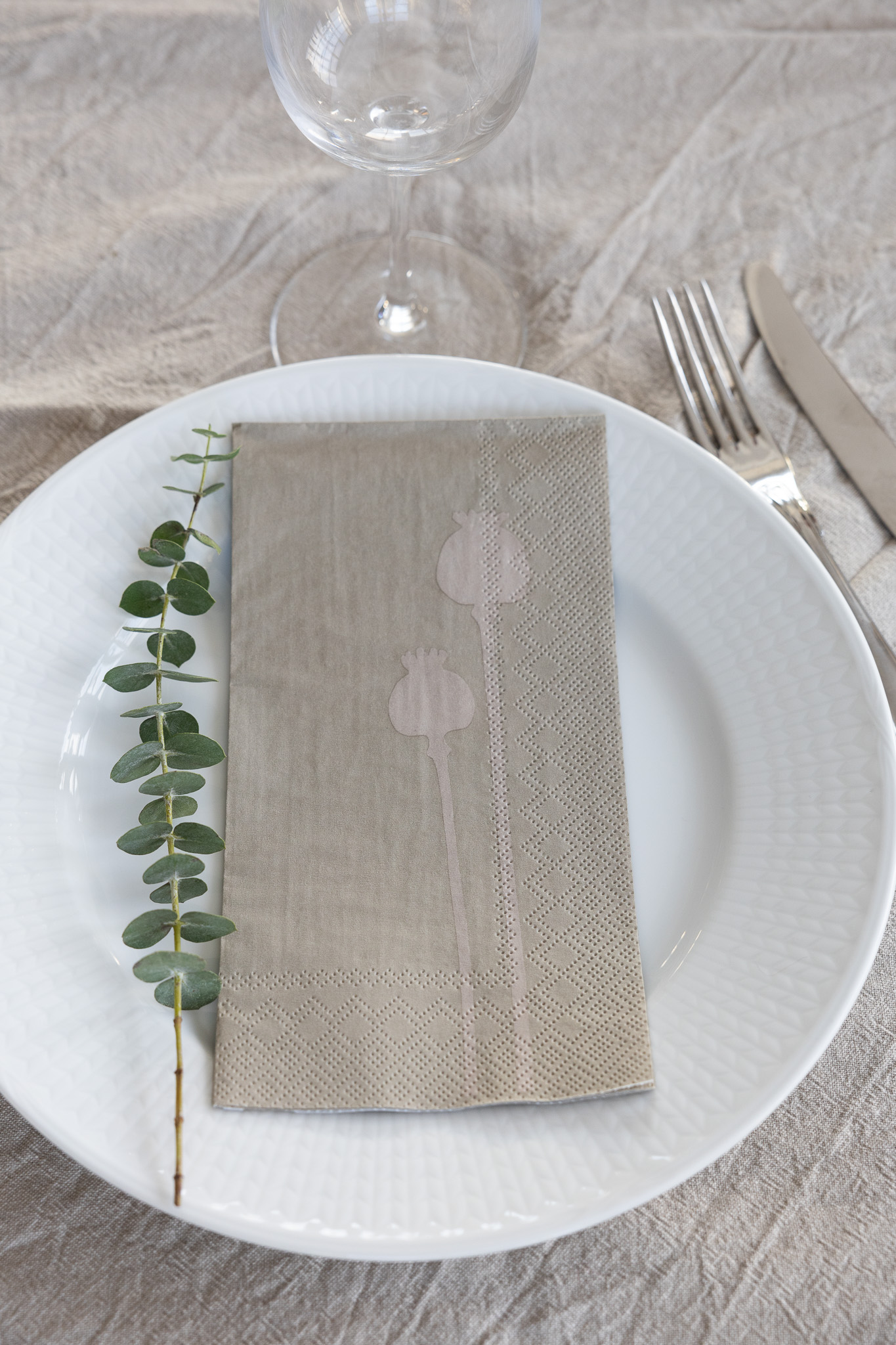 Poppy Napkin 16-pack - Greige