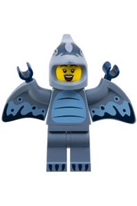 LEGO col454 Pterodactyl Costume Fan, series 27 (complete set)