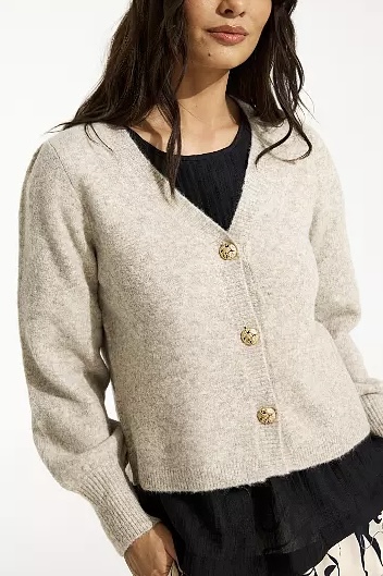  In Front - Jenny Knit Cardigan Nature