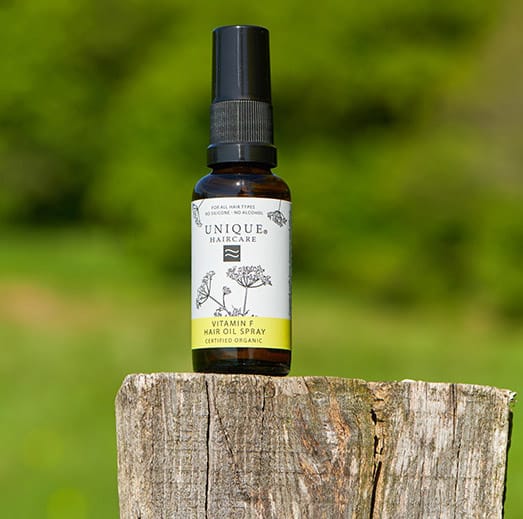 UNIQUE BEAUTY VITAMIN F HAIR OIL SPRAY 30ml | Økologisk hårolje for alle hårtyper - 3