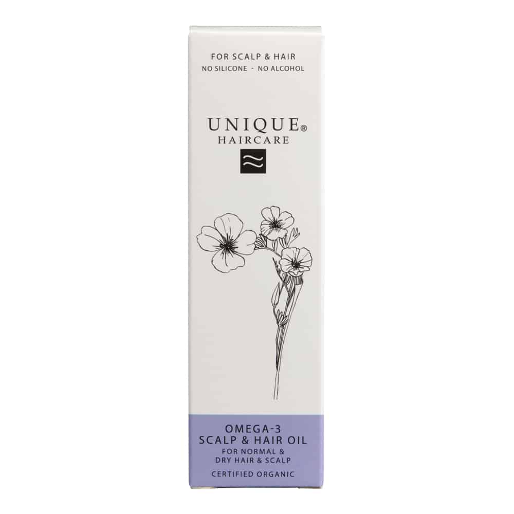 UNIQUE BEAUTY OMEGA-3 SCALP & HAIR OIL 30ml | Økologisk hår- og hodebunnsolje - 2