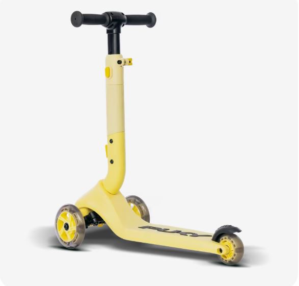 PUKY Push scooter Ananas Gul LED - 2
