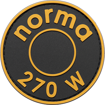 NORMA® 270 W Headstamp Rubber Velcro Patch