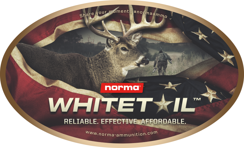 NORMA® WHITETAIL grafiskt klistermärke 13 cm