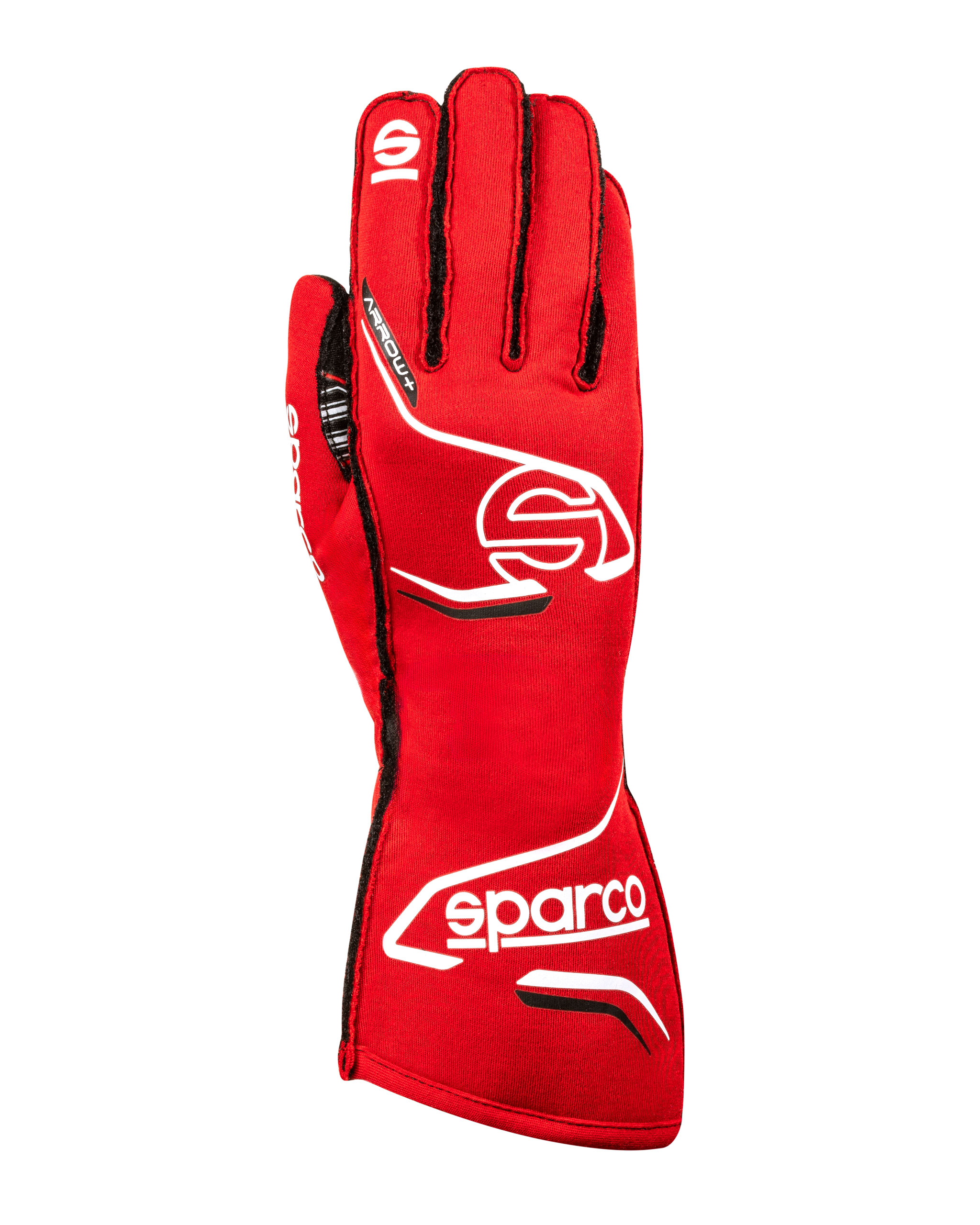 Sparco handske Arrow+ , HTX för bästa greppp  , utvändig söm , Röd
