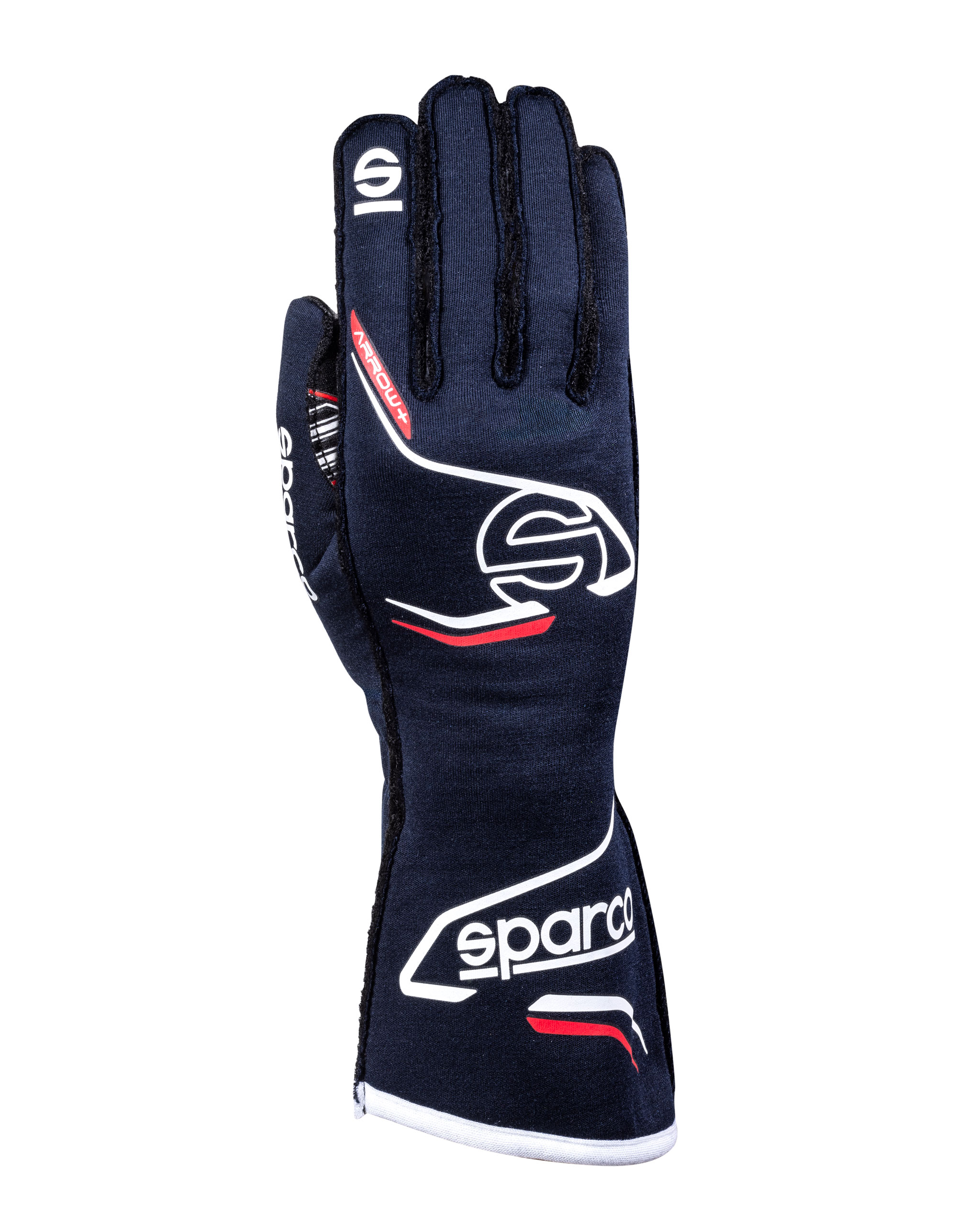 Sparco handske Arrow+ , HTX för bästa greppp  , utvändig söm , Svart Röd