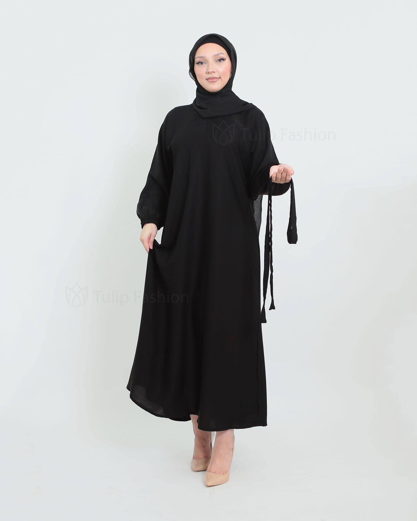 Abaya - Black - 5