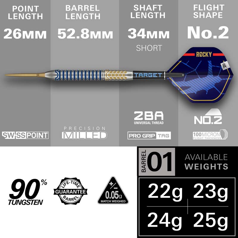 Target Josh Rock Gen-1 Swiss Point 95% 24g - 7