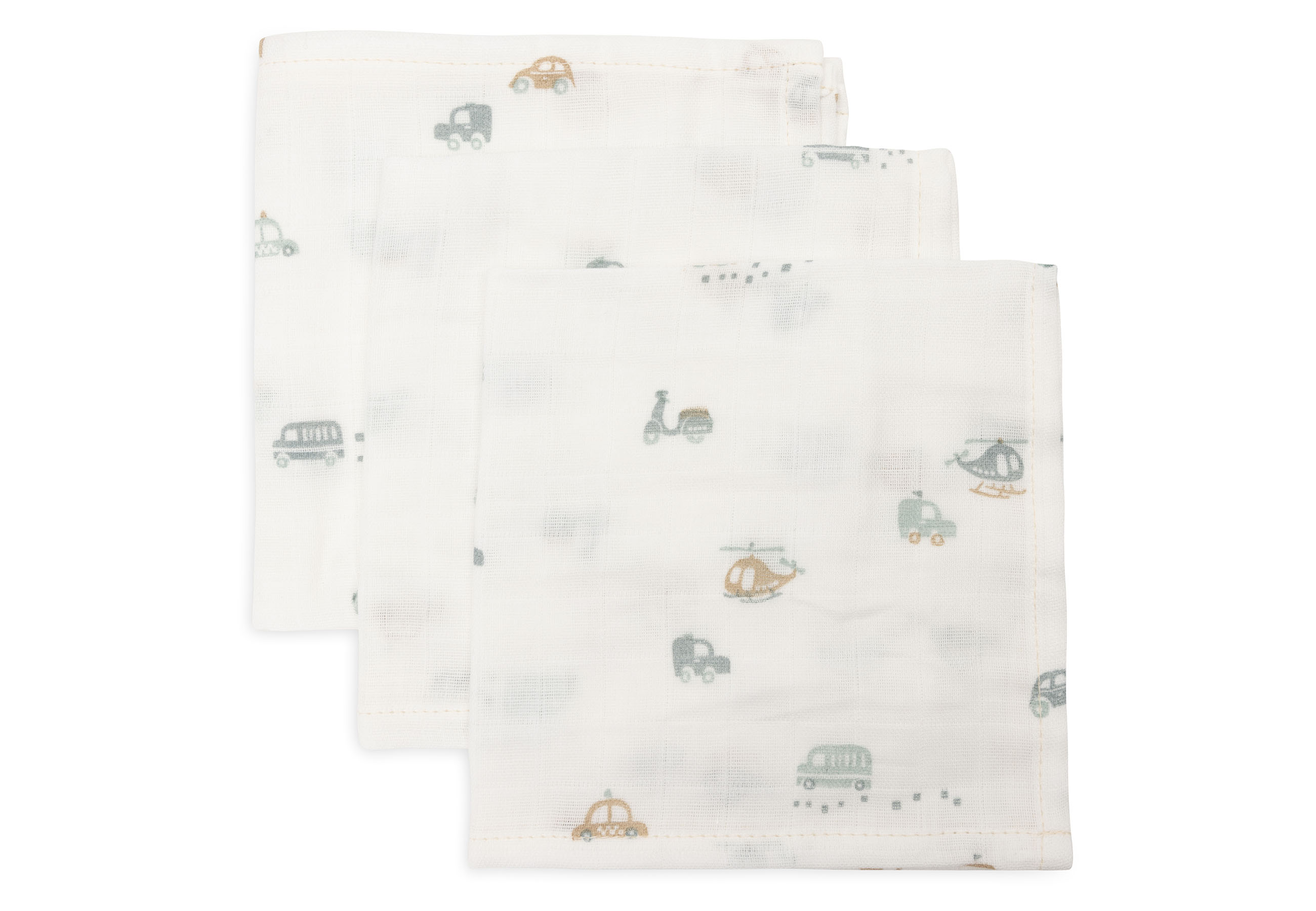 Jollein Tvättlapp Muslin 31x31cm On The Go 3p