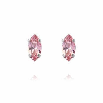 Caroline Svedbom Petite Navette örstickare rhodium light rose