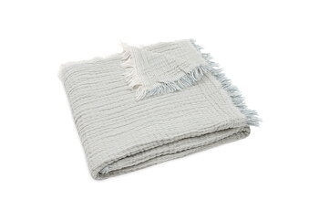 Jollein Filt Muslin 75x100cm Fringe Stripe Sea Green GOTS