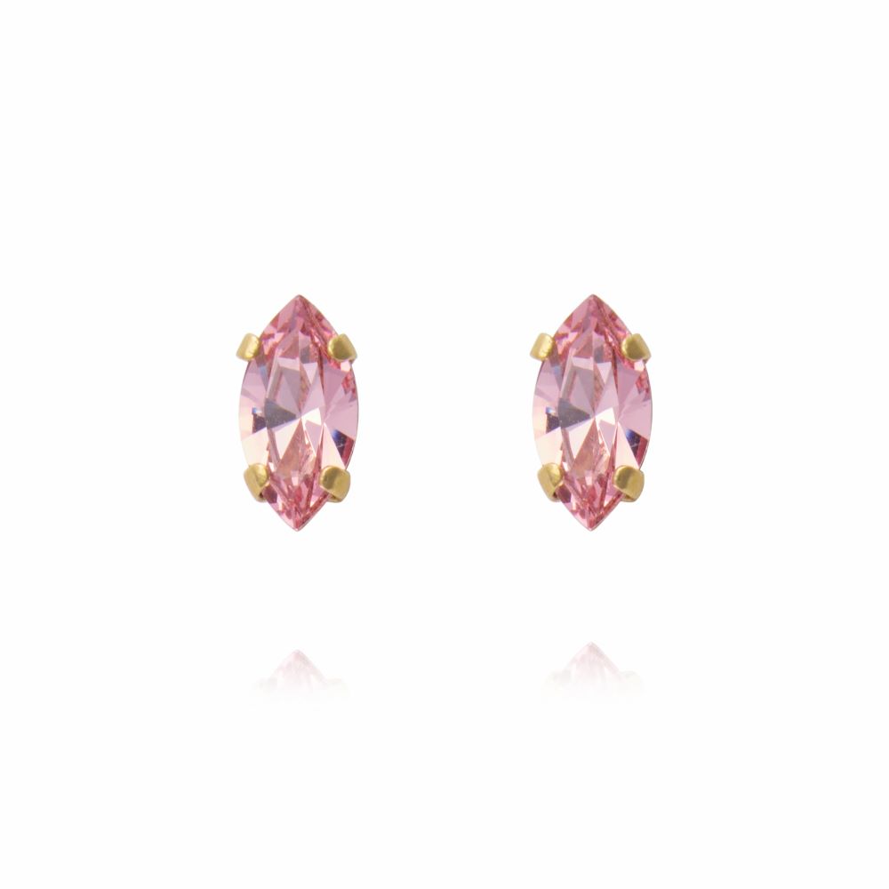 Caroline Svedbom Petite Navette örstickare guld light rose