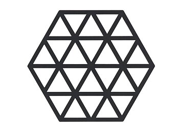 Zone Grytunderlägg Triangles Silikon Svart