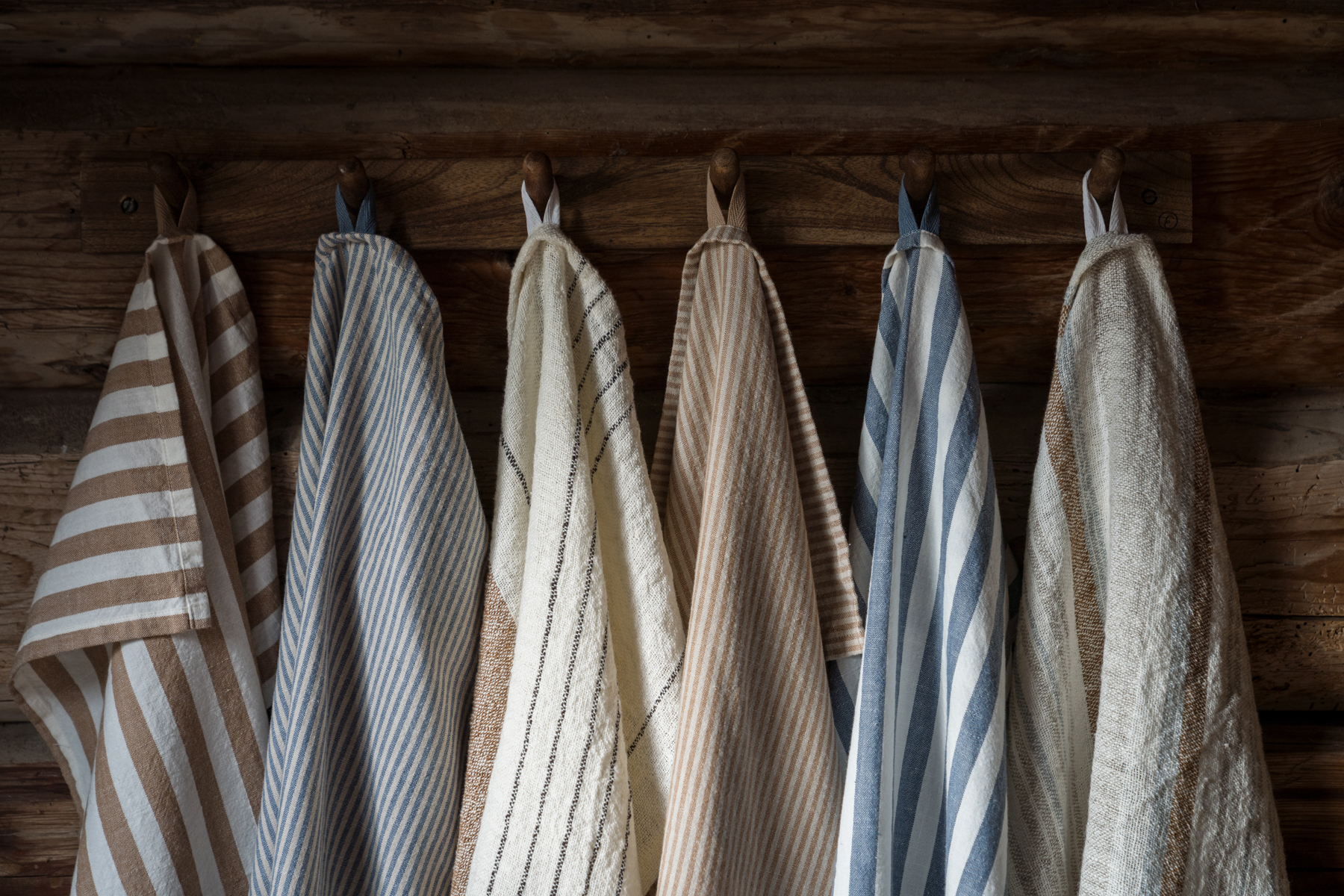 Ernst Kitchen Towel 47x70 striped blue/beige - 7