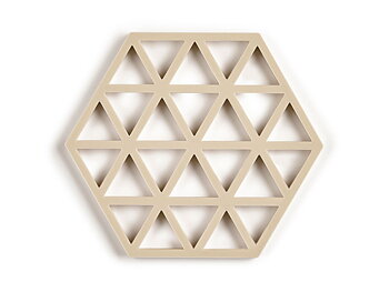 Zone Grytunderlägg Triangles Silikon Beige