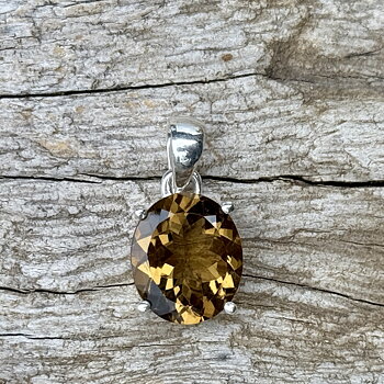 Cognac Kvarts Facett Mellan