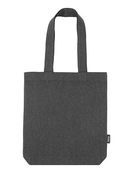 RECYCLED COTTON TWILL BAG - Neutral - 100% Recycled -  Black Melange