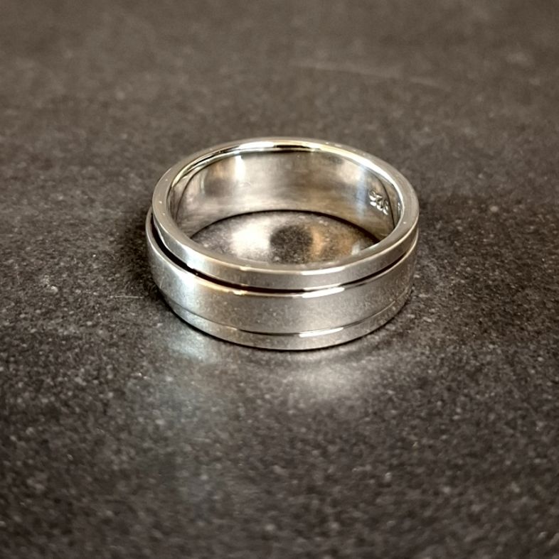 Silverring - Slätt Spinner ring