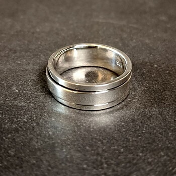 Silverring - Slätt Spinner ring
