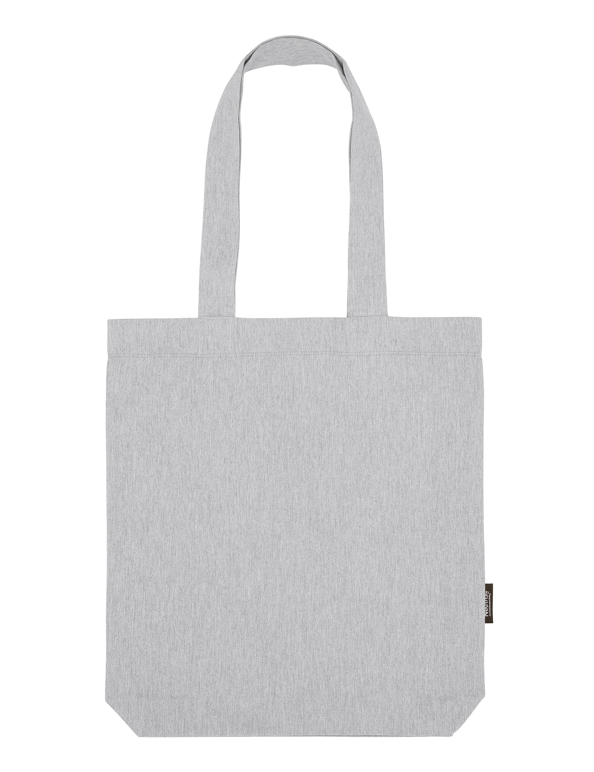 RECYCLED COTTON TWILL BAG - Neutral - 100% Recycled -  Grey Melange