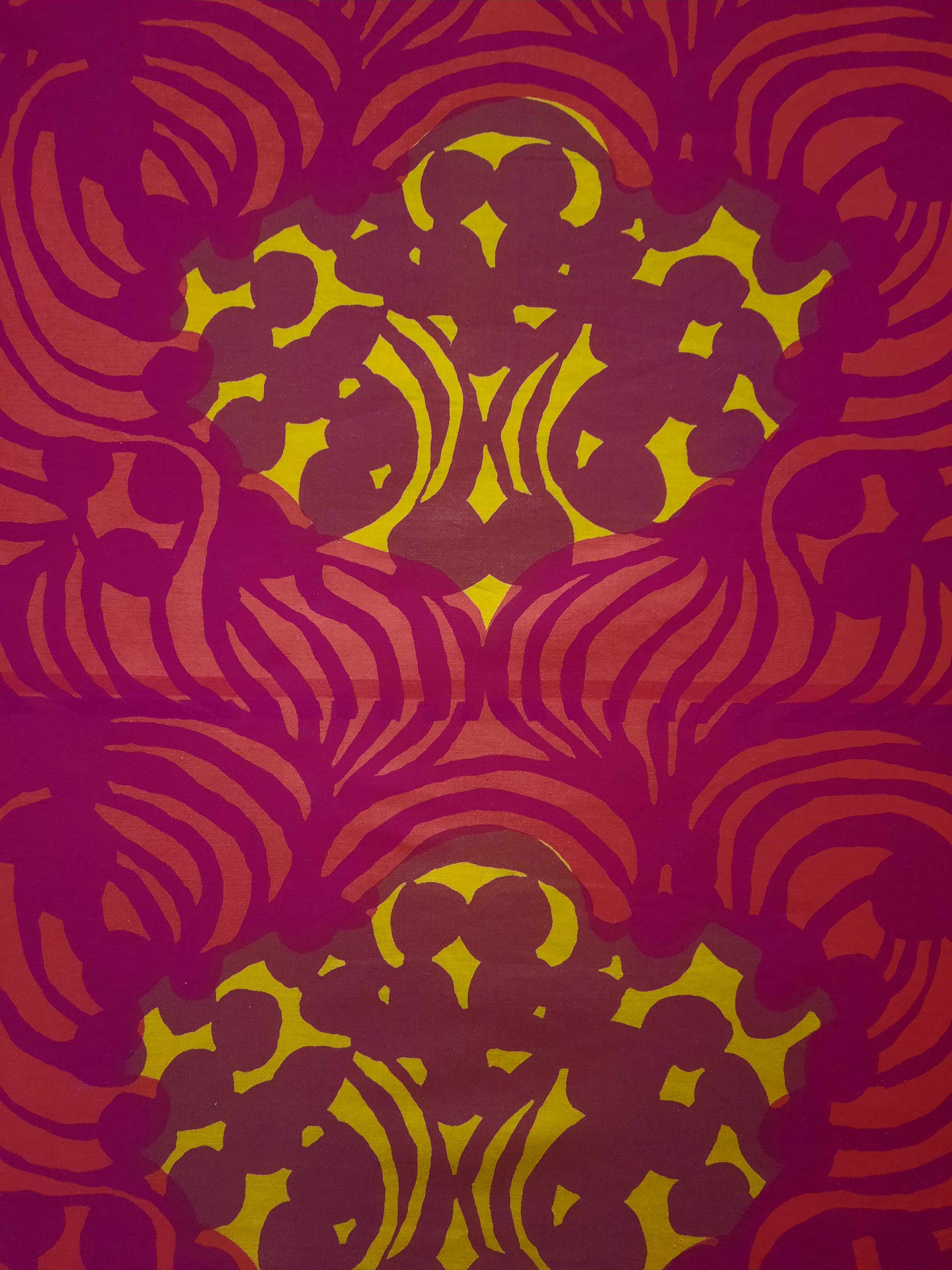 Marimekko 1960-talstyg "Keisarin puutarhassa" stuvbit 88x129 cm, Vintage - 2